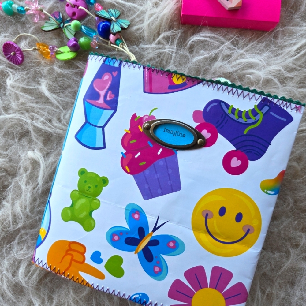 Nostalgic 90s Themed JUNK JOURNAL " Butterfly " | Single Signature